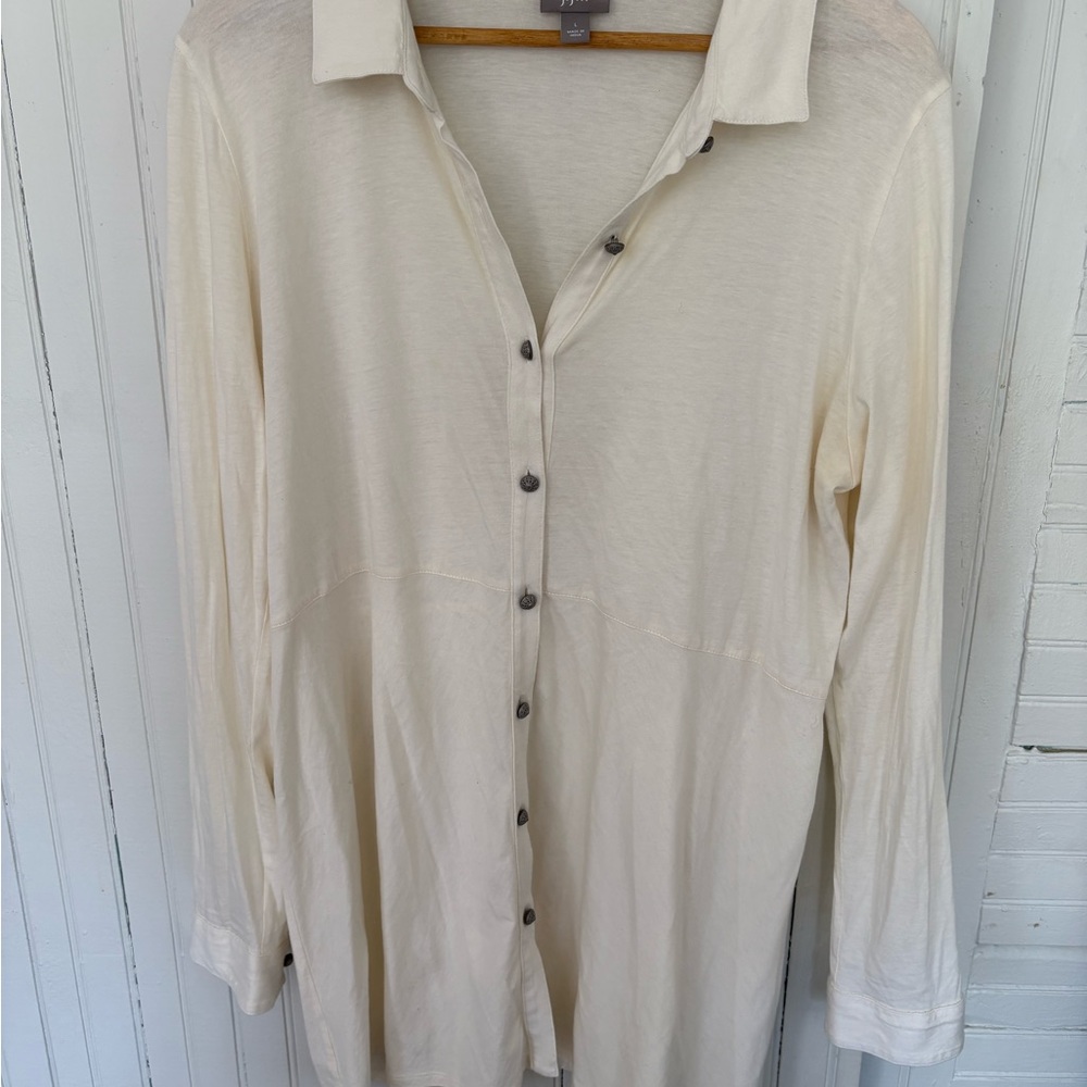 Cream Button-Up Shirt